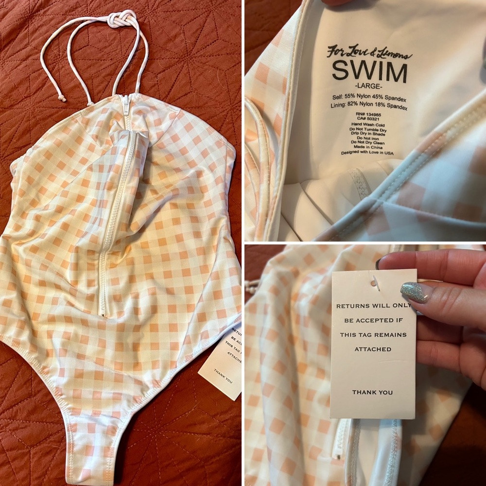 For Love and Lemons halter swimsuit